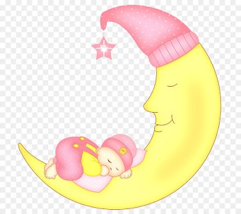 Infant Sleep Clip art - Cartoon Moon Baby 