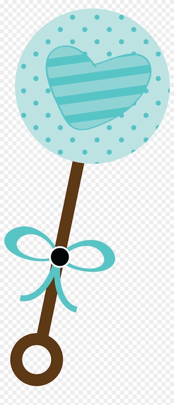 Infantiles - Blue Baby Rattle Png