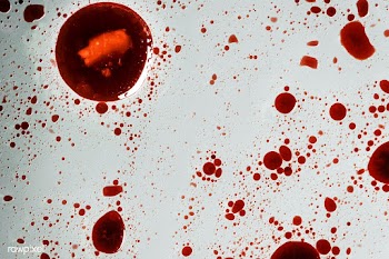 Infectious coronavirus blood splatter  | Free  photo - 2288382