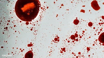 Infectious coronavirus blood splatter  | Free  photo - 2299549