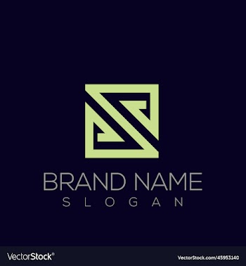 infinity letter s square logo template
