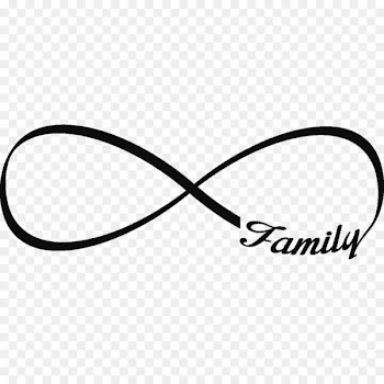 Infinity symbol Sticker Family - infinity 