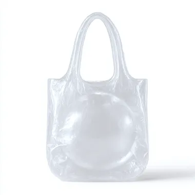 Inflatable Tote Bag in Airy White Background Inflatable Tote Bag in Airy White Background