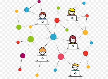 Influencer marketing Industry Footprinting - Cartoon social network structure 