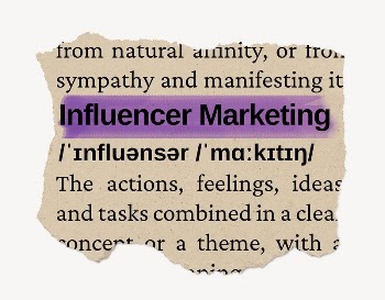 Influencer marketing ripped dictionary, editable | Free PSD - rawpixel