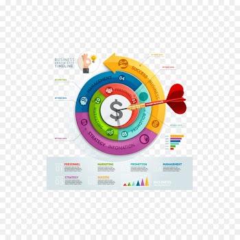 Infographic Adobe Illustrator Template Euclidean vector - Infographic vector rotation arrow darts 