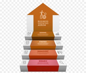 Infographic Arrow Information - Step data table 