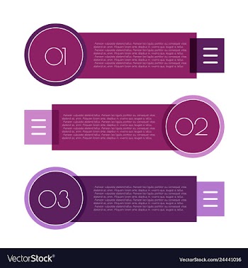 Infographic arrows with 3 step up options and vector image