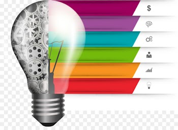 Infographic Business Template Chart - Vector bulb Chart 