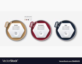 infographic business template with step or option