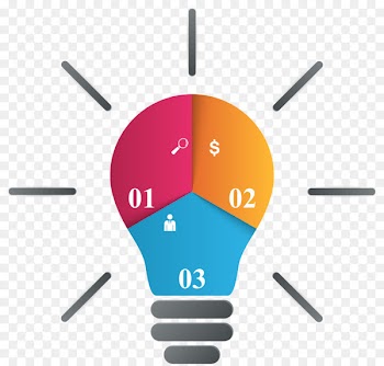 Infographic Chart - Vector Color bulb chart 