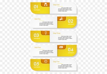 Infographic Data Chart - Yellow-white minimalist design infographic vector material 