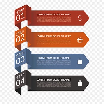 Infographic Diagram Clip art - Vector roll up arrow 