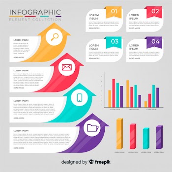 Infographic element collection Free Vector