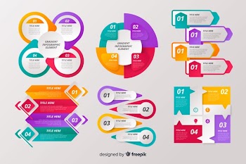Infographic element collection Free Vector
