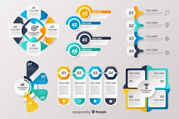 Infographic element collection Free Vector