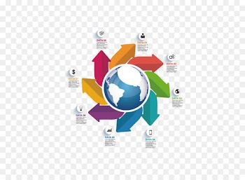 Infographic Euclidean vector Arrow - Earth and arrow 