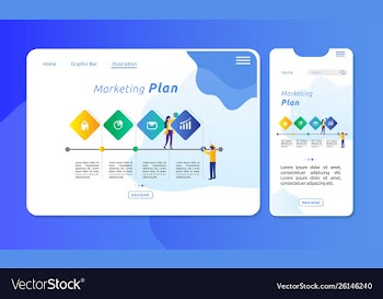 Infographic in 4 parts vector image