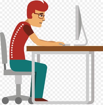 Infographic Office Syndrome Illustration - People at work 