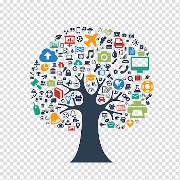 Infographic Presentation Euclidean Icon, Cartoon Circle Color Branch Tree transparent background PNG clipart