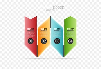 Infographic Ribbon Chart Graphic design - Vector PPT arrow 