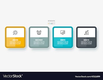 infographic template business concept with option