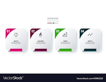 infographic template business concept with step
