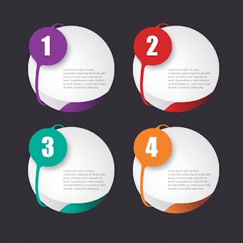 Infographic template design Free Vector