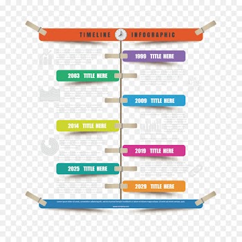 Infographic Timeline Template Illustration - Vector creative ppt decoration 