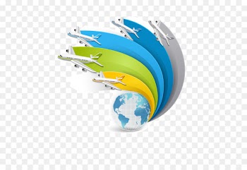 Infographic Travel - Air travel information map 