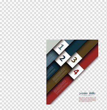 Infographic Web banner, Stepped origami transparent background PNG clipart