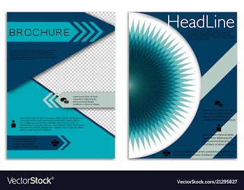 Infographics in brochures for minimalist design vector image