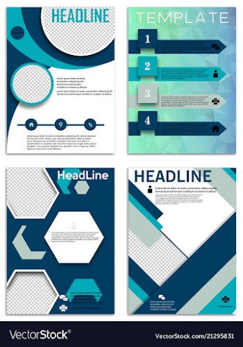 Infographics in brochures for minimalist design vector image