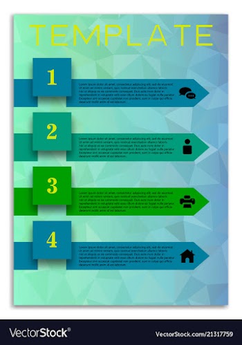 Infographics in brochures for minimalist design vector image