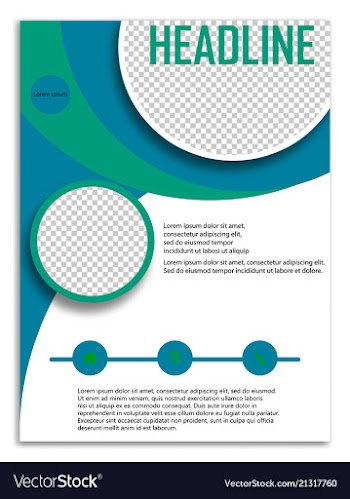 Infographics in brochures for minimalist design vector image