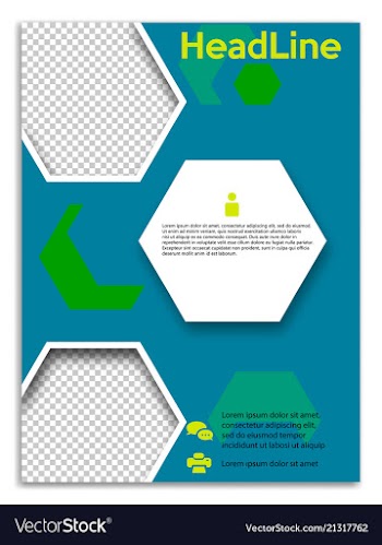 Infographics in brochures for minimalist design vector image