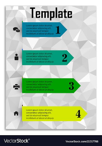 Infographics in brochures for minimalist design vector image