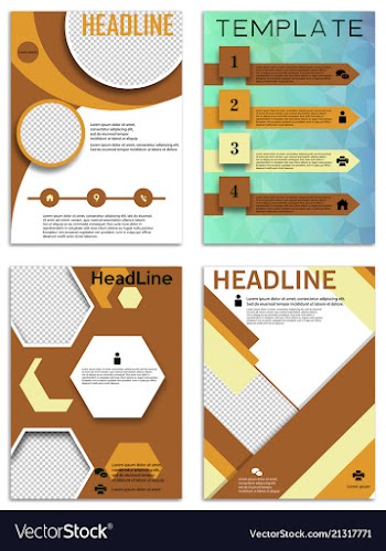 Infographics in brochures for minimalist design vector image
