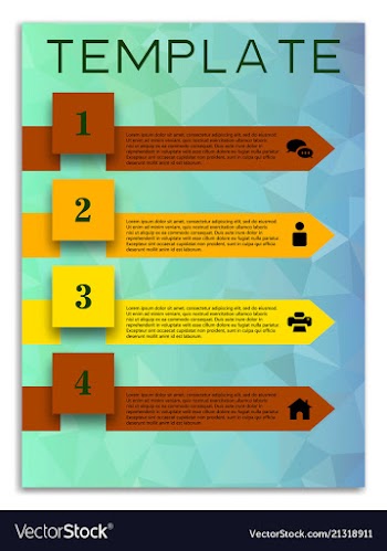 Infographics in brochures for minimalist design vector image
