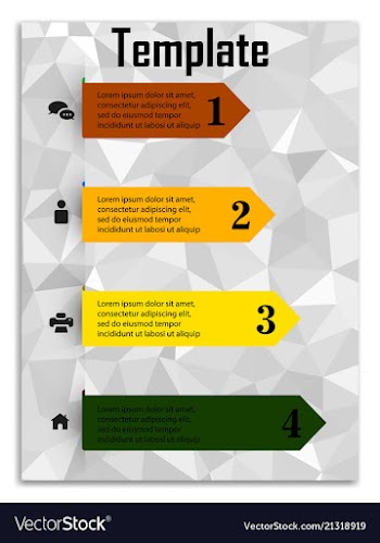 Infographics in brochures for minimalist design vector image