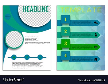 Infographics in brochures for minimalist design vector image