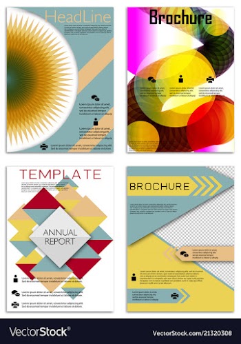 Infographics in brochures for minimalist design vector image