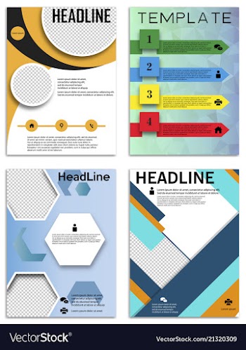 Infographics in brochures for minimalist design vector image