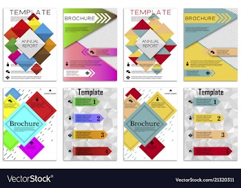 Infographics in brochures for minimalist design vector image