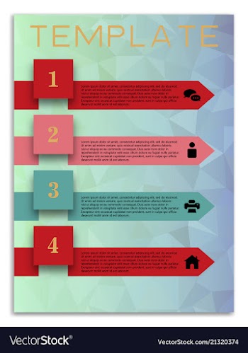 Infographics in brochures for minimalist design vector image