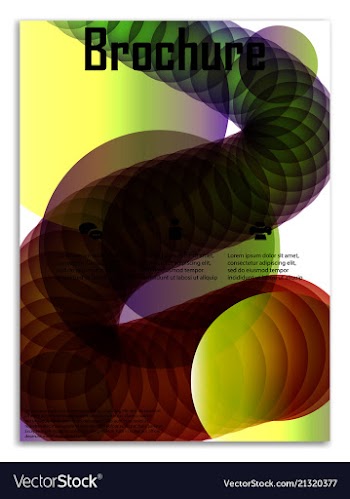 Infographics in brochures for minimalist design vector image