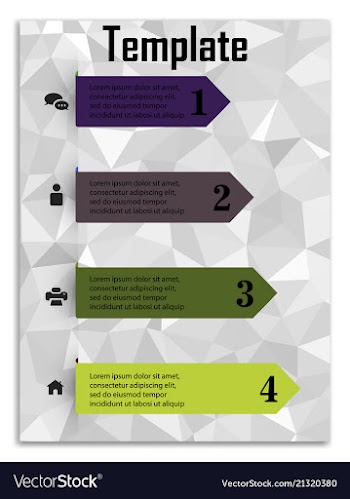 Infographics in brochures for minimalist design vector image