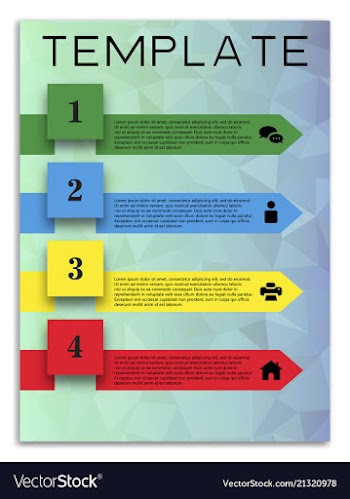 Infographics in brochures for minimalist design vector image