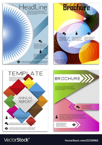 Infographics in brochures for minimalist design vector image