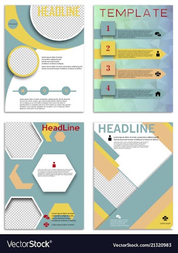 Infographics in brochures for minimalist design vector image